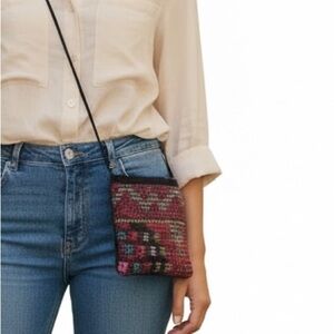 Free People crossbody Bag Kilim Carpet Red #boho #Morocco #Anthropologie